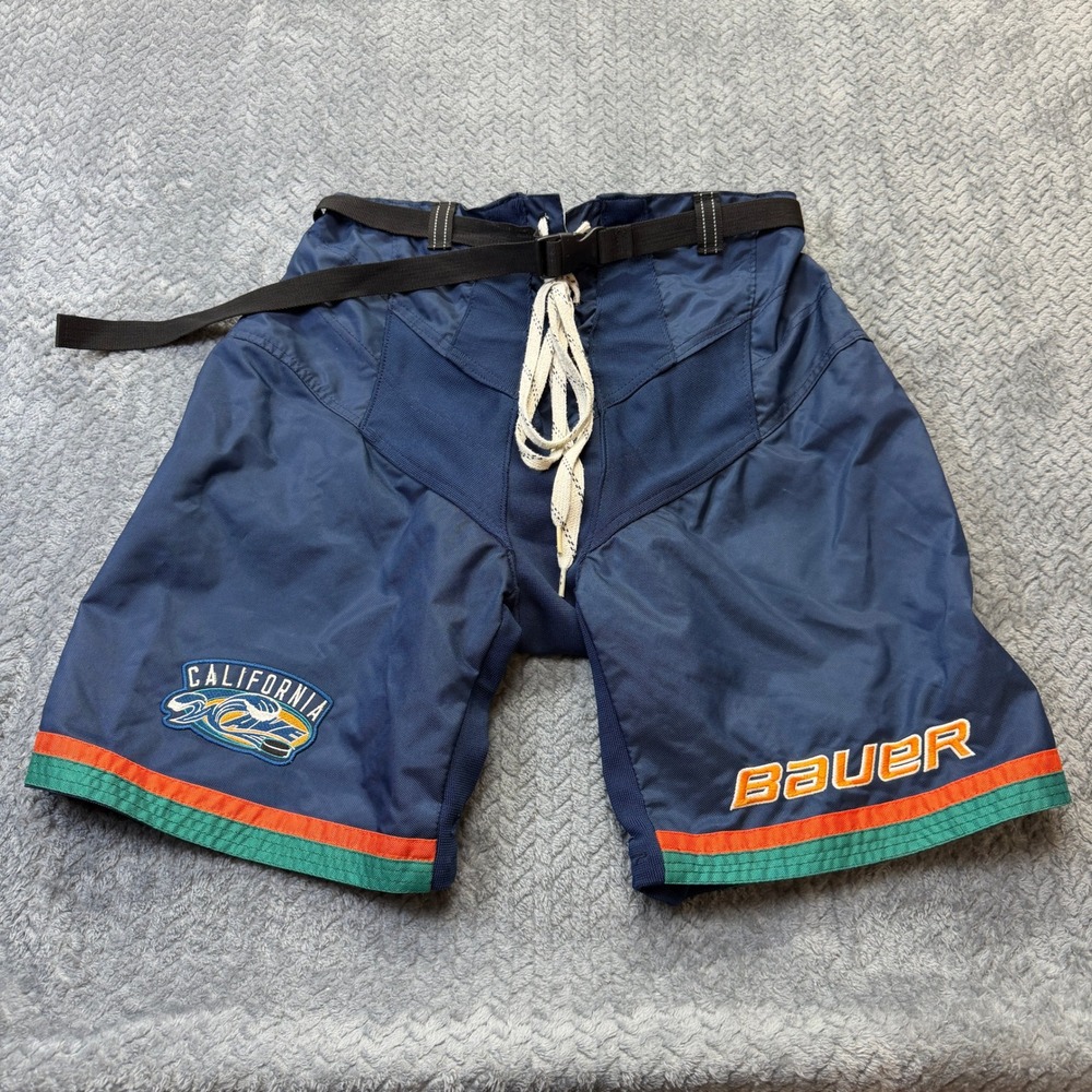 Bauer Hockey Pants Sr. Small Blue California Wave Padded Ice Hockey Shell‎